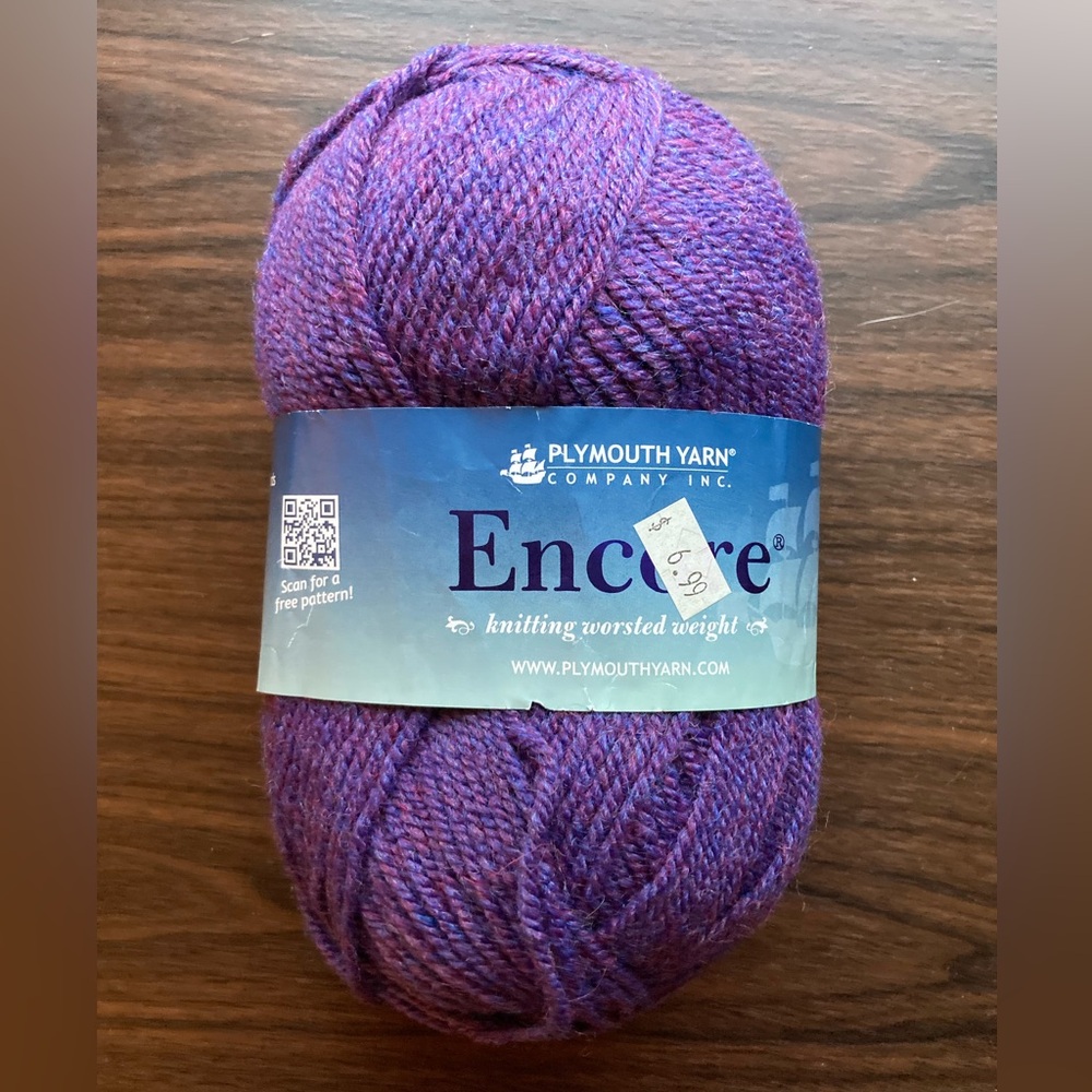 Purple Plymouth Yarn - Worsted Weight Encore Yarn 🧶💜✨🧶💜✨